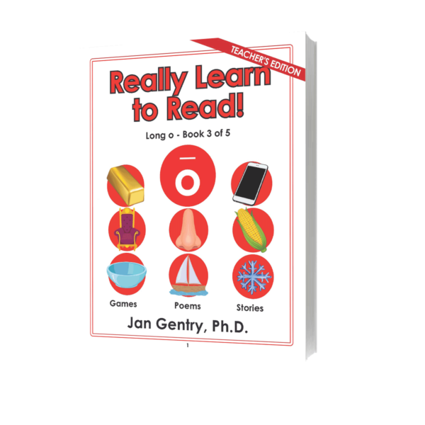 Really Learn To Read! Long o - Book 3 - Teacher's Edition