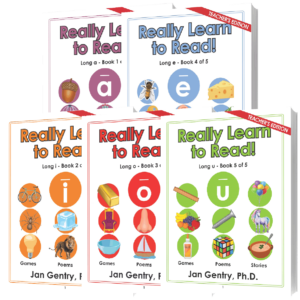 Really Learn To Read! Long Vowel Reading Lesson Book Series by Dr. Jan Gentry - Teacher's Editions