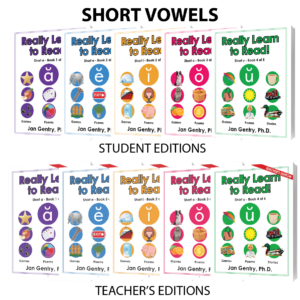 Really Learn To Read! Short Vowel Reading Lesson Book Series by Dr. Jan Gentry